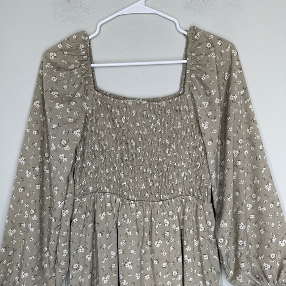 Anthropologie By the River Maxi Dress Womens M Floral Smocked Cottagecore - Picture 2 of 13